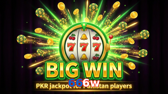 Big win animation on 666W slot game